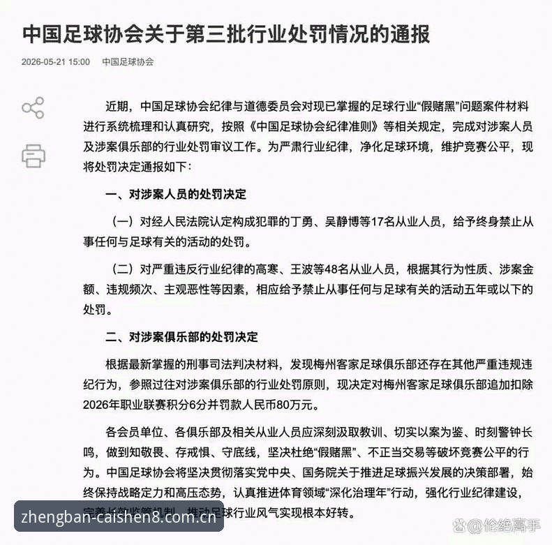 财神8苹果版官方下载 中国足协第三批禁足名单深度评测:从技术视角看行业净化与平台体验